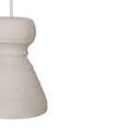 Hängeleuchte in Weiß matt mit organischer Form – 15x20 cm