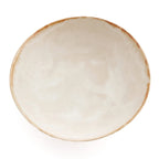 Runde Schale aus Keramik – Cremeweiß - Ø27 cm