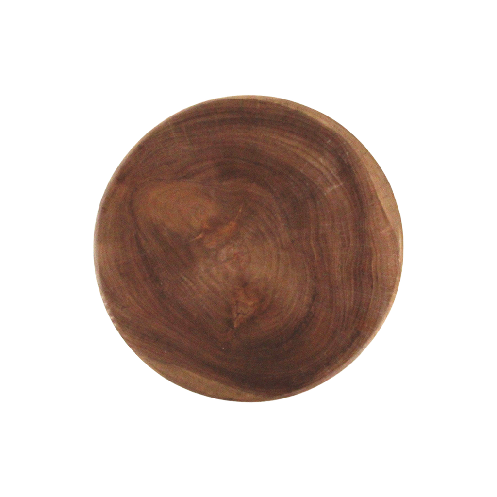 Hocker aus massivem Teakholz Natur in Totemform – H 65 cm