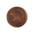 Hocker aus massivem Teakholz Natur in Totemform – H 65 cm