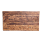Beistelltisch aus recyceltem Holz in organischer Form, Naturbraun – 85x43 cm