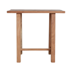 Beistelltisch aus recyceltem Holz in organischer Form, Naturbraun – 85x43 cm