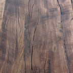 Beistelltisch aus recyceltem Holz in organischer Form, Naturbraun – 85x43 cm
