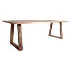 Table à manger en teck recyclé FSC rustique – 200x90 cm