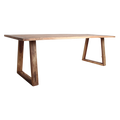 Esstisch aus recyceltem Teakholz mit Trapezbeinen – 240x90 cm