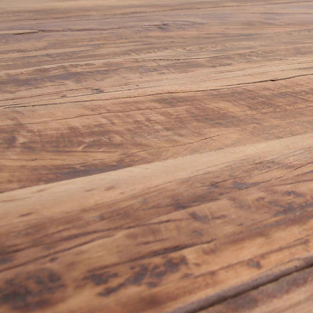 Esstisch aus recyceltem Teakholz mit Trapezbeinen – 240x90 cm