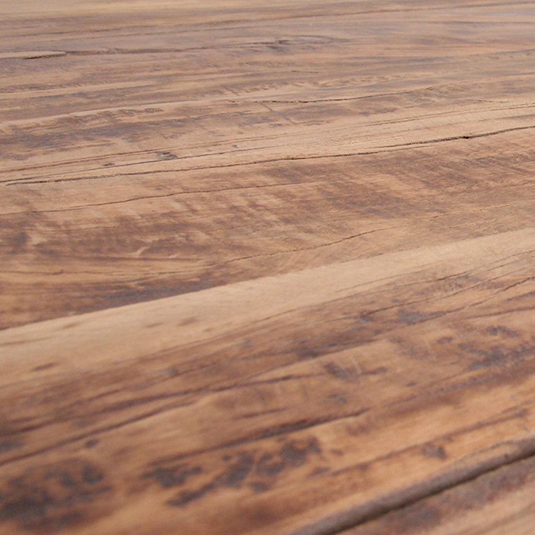 Esstisch aus recyceltem Teakholz mit Trapezbeinen – 240x90 cm