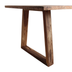 Esstisch aus recyceltem Teakholz mit Trapezbeinen – 240x90 cm