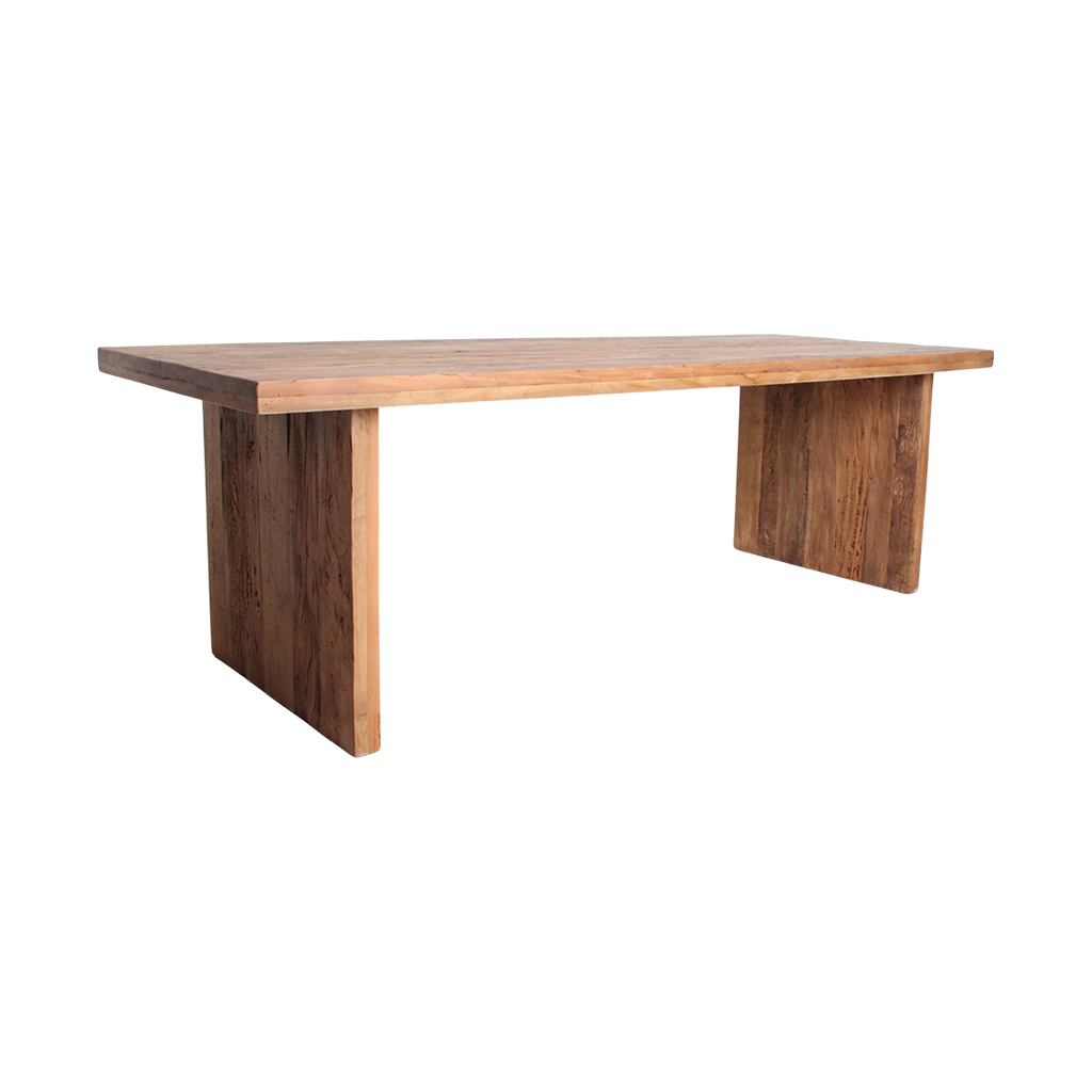 Esstisch aus recyceltem Holz Natur fürs Esszimmer – 240x90 cm