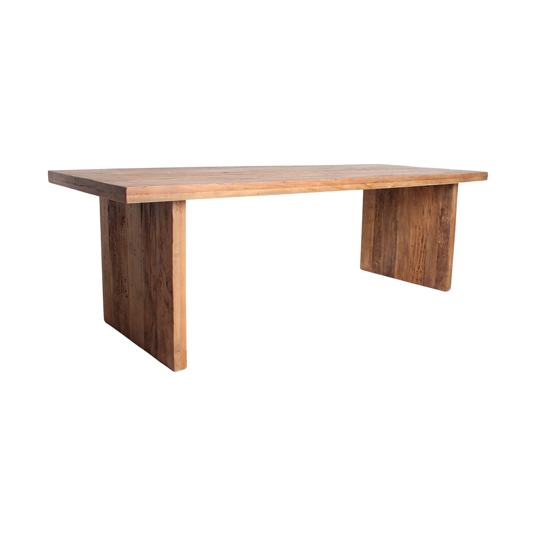 Esstisch aus recyceltem Holz Natur fürs Esszimmer – 240x90 cm
