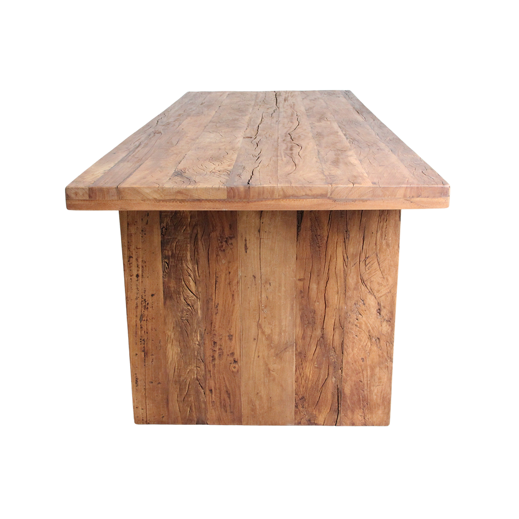 Esstisch aus recyceltem Holz Natur fürs Esszimmer – 240x90 cm