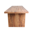 Esstisch aus recyceltem Holz Natur fürs Esszimmer – 240x90 cm