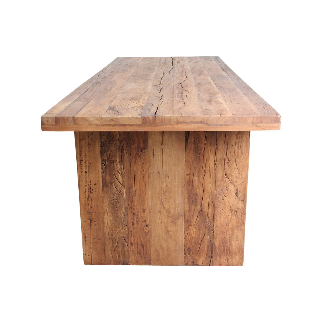 Esstisch aus recyceltem Holz Natur fürs Esszimmer – 240x90 cm