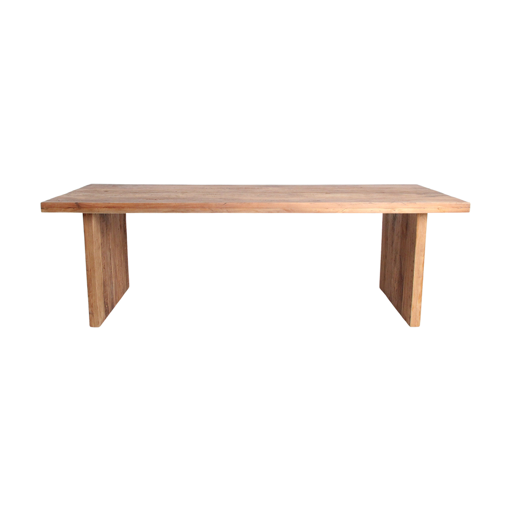 Esstisch aus recyceltem Holz Natur fürs Esszimmer – 240x90 cm