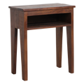 Nachttisch aus recyceltem Holz in Braun mit offenem Fach – 50x30 cm