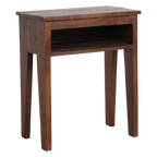 Nachttisch aus recyceltem Holz in Braun mit offenem Fach – 50x30 cm