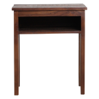 Nachttisch aus recyceltem Holz in Braun mit offenem Fach – 50x30 cm
