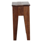Nachttisch aus recyceltem Holz in Braun mit offenem Fach – 50x30 cm