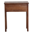 Nachttisch aus recyceltem Holz in Braun mit offenem Fach – 50x30 cm