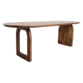 Esstisch aus Mangoholz in Braun mit asymmetrischem Gestell – 200x90 cm