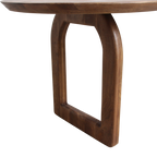 Esstisch aus Mangoholz in Braun mit asymmetrischem Gestell – 200x90 cm