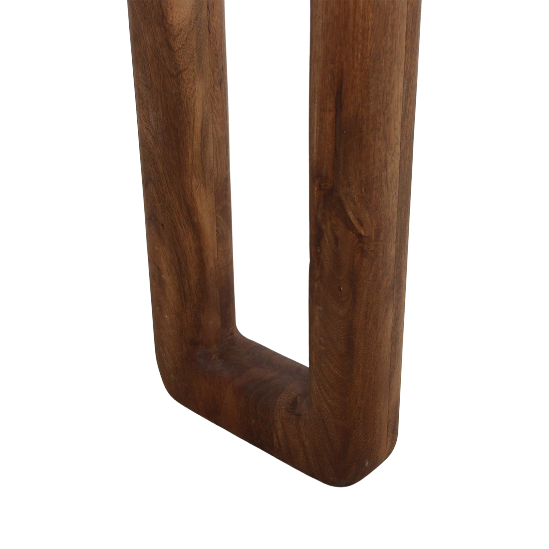 Konsolentisch aus Mangoholz in Braun mit geschnitzten Beinen – 140x35 cm