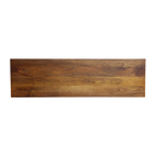Konsolentisch aus Mangoholz in Braun mit durchbrochenen Beinen – 140x40 cm