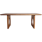 Esstisch aus Mangoholz in Braun mit durchbrochenen Beinen – 180x90 cm