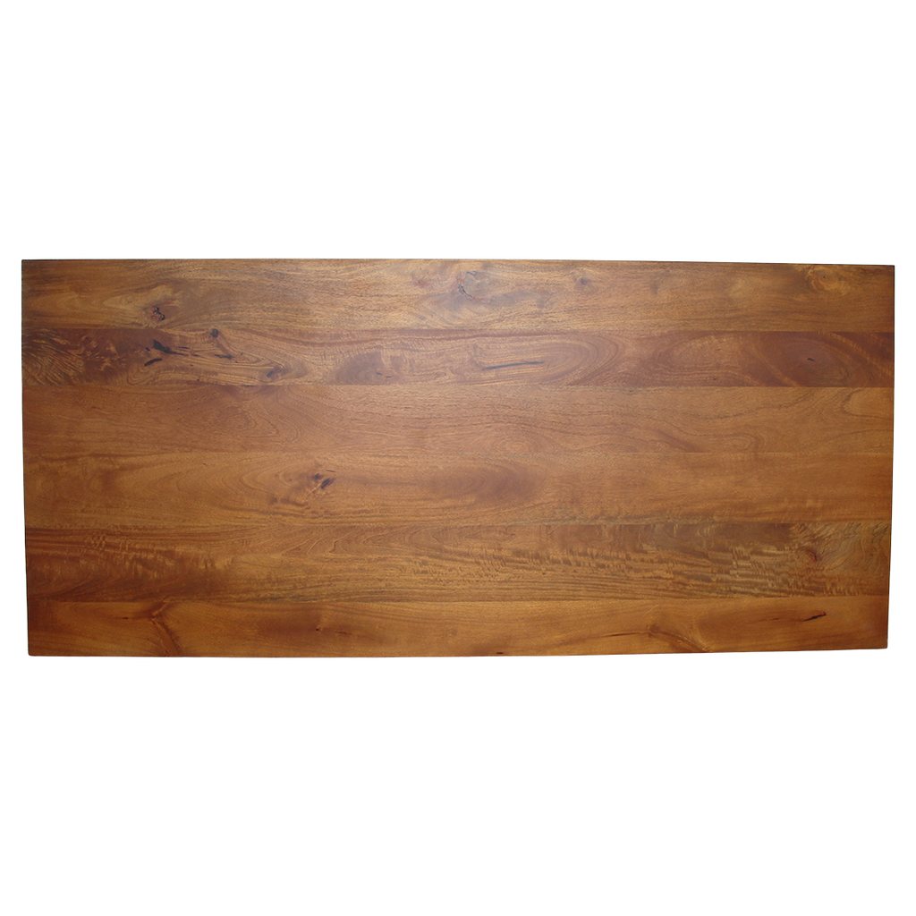 Esstisch aus Mangoholz in Braun mit durchbrochenen Beinen – 180x90 cm
