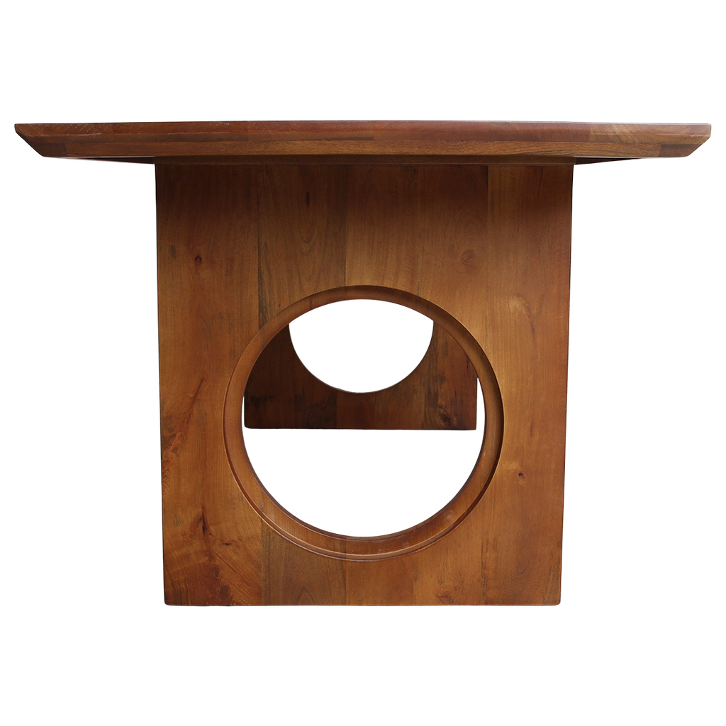 Esstisch aus Mangoholz in Braun mit abgerundeten Kanten – 200x90 cm