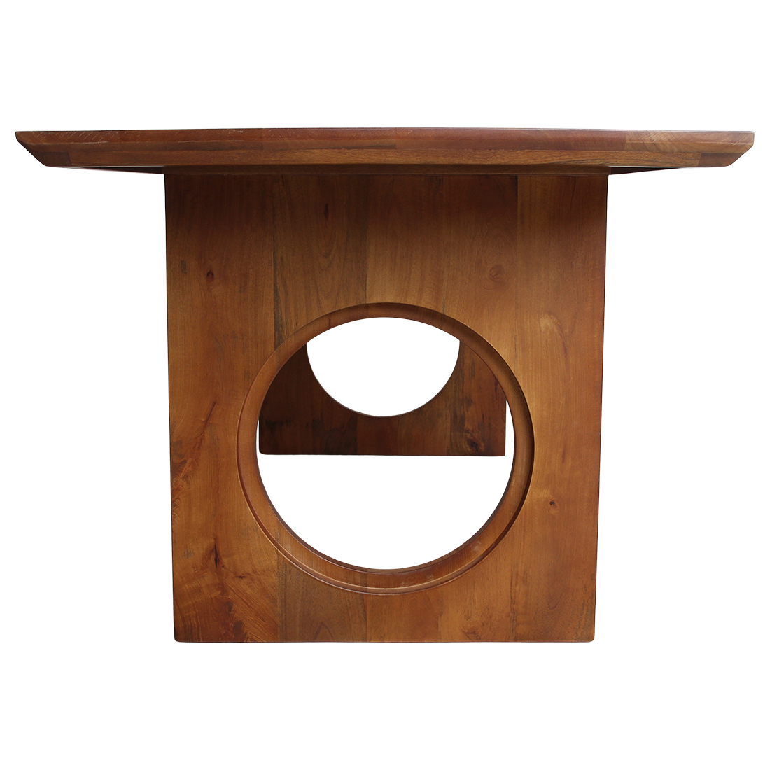 Esstisch aus Mangoholz in Braun mit abgerundeten Kanten – 200x90 cm