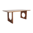 Table en bois de manguier brun sculpturale – 240x90 cm