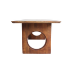 Table en bois de manguier brun sculpturale – 240x90 cm