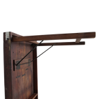 Esstisch aus recyceltem Holz in Braun mit Vintage-Metallgestell – 165x75 cm