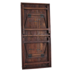 Esstisch aus recyceltem Holz in Braun mit Vintage-Metallgestell – 165x75 cm