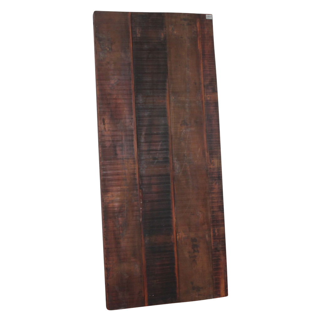 Klapptisch aus recyceltem Holz in Braun mit Metallgestell – 190x80 cm