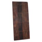Klapptisch aus recyceltem Holz in Braun mit Metallgestell – 190x80 cm