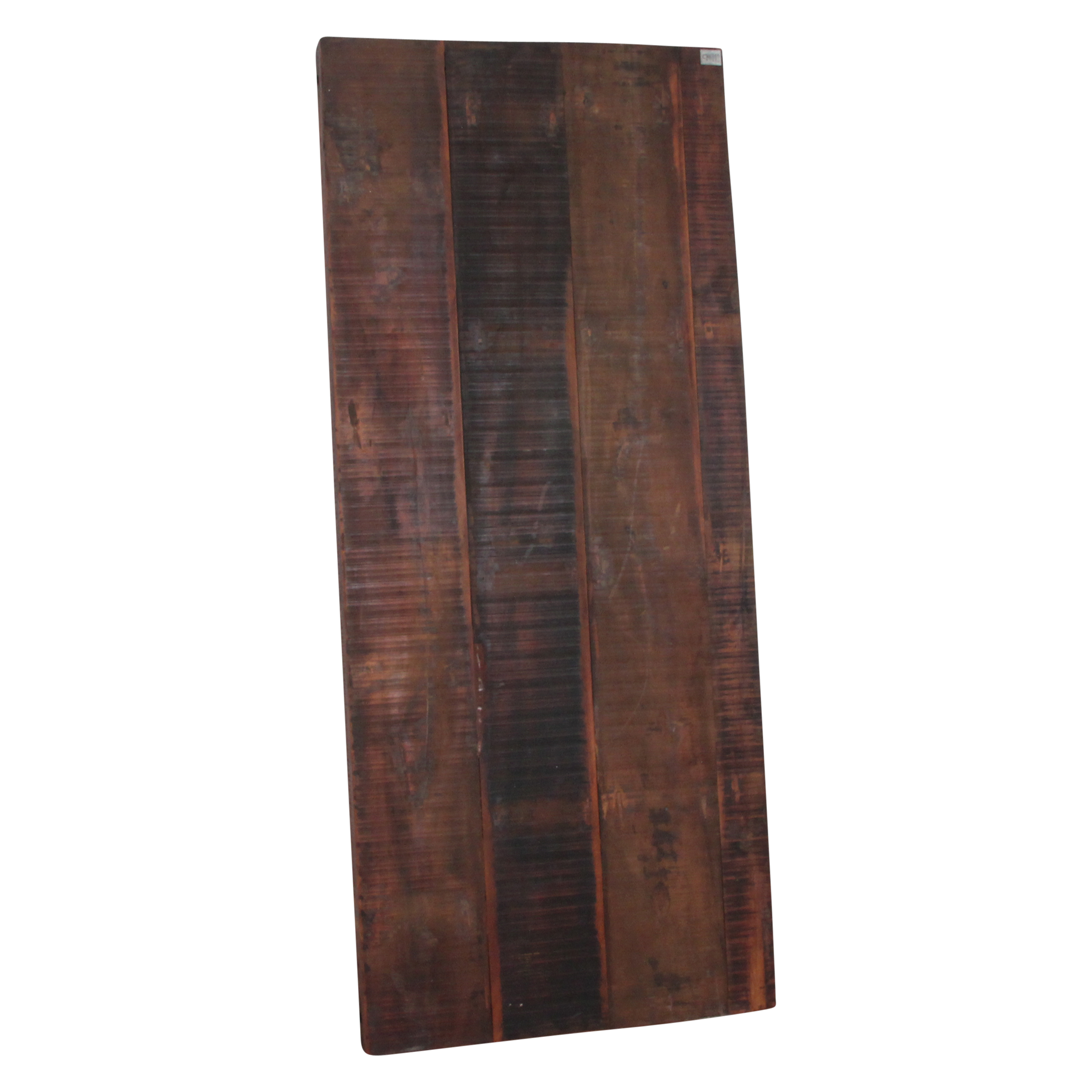 Klapptisch aus recyceltem Holz in Braun mit Metallgestell – 190x80 cm