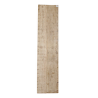 Klappbare Konsole aus hellem recyceltem Holz mit schwarzen Beschlägen – 170x40 cm