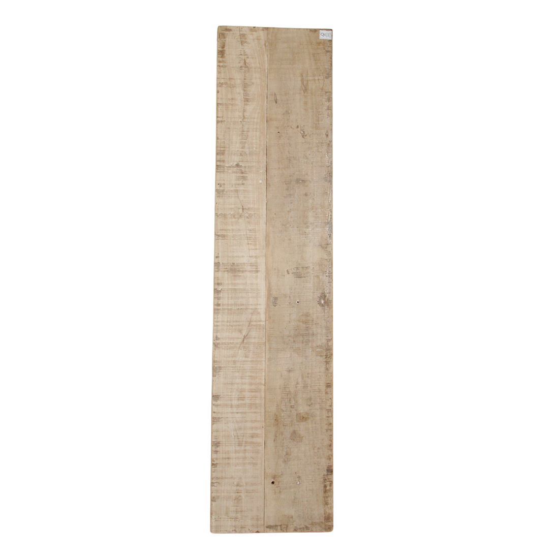 Klappbare Konsole aus hellem recyceltem Holz mit schwarzen Beschlägen – 170x40 cm