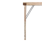 Klappbarer Bartisch aus recyceltem Holz in Beige für innen und außen – 170x60 cm