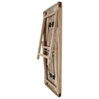 Klappbarer Bartisch aus recyceltem Holz in Beige für innen und außen – 170x60 cm