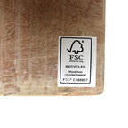 Klappbarer Bartisch aus recyceltem Holz in Beige für innen und außen – 170x60 cm