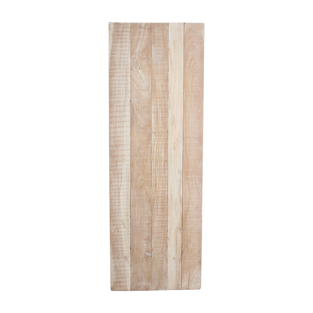 Klappbarer Bartisch aus recyceltem Holz in Beige für innen und außen – 170x60 cm