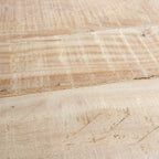 Klappbarer Bartisch aus recyceltem Holz in Beige für innen und außen – 170x60 cm