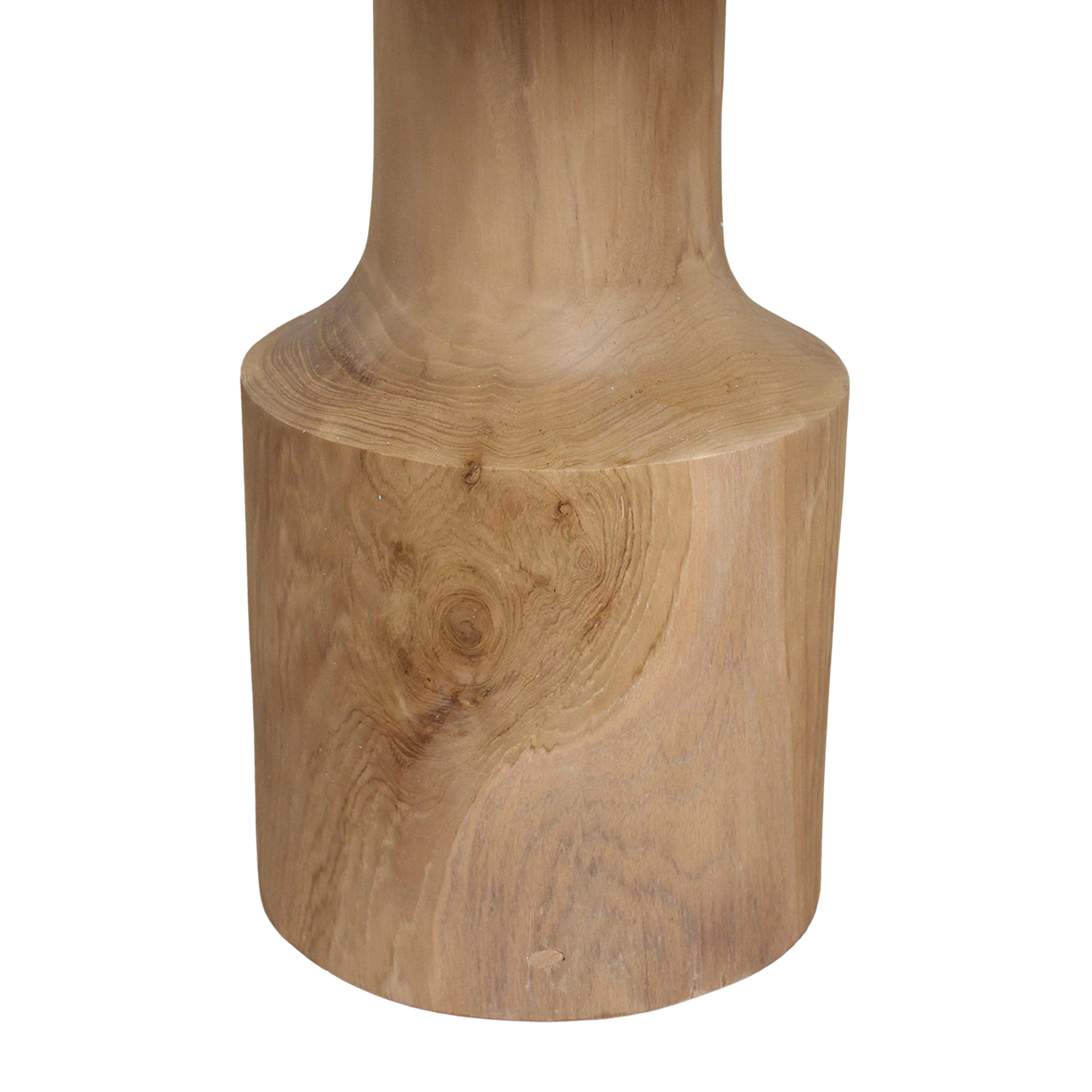 Runder Beistelltisch aus Teakholz Natur – 50x50 cm