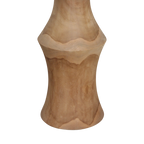 Runder Beistelltisch aus recyceltem Teakholz Natur – 50x50x60 cm