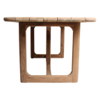 Gartentisch aus recyceltem Teakholz in Natur mit offenen Beinen – 200x90 cm