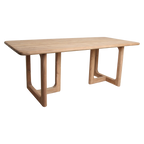 Gartentisch aus recyceltem Teakholz in Natur mit offenen Beinen – 200x90 cm