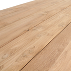 Gartentisch aus recyceltem Teakholz in Natur mit offenen Beinen – 200x90 cm